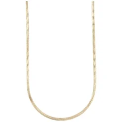 Tina Small Necklace Plain Gold 45cm