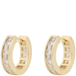 Tina Stone Ring Earring Gold/Clear