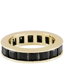 Tina Stone Ring Gold/Black L