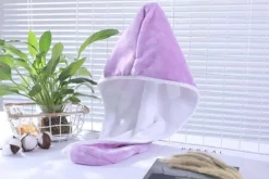 Tosidig Turban Towel Purple/White