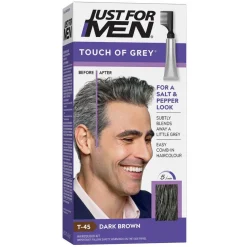 Touch of Grey Dark Brown