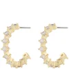 Trinnie Small Oval Earring Gold/Clear