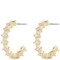 Trinnie Small Oval Earring Gold/Clear