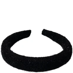 Tweed Hair Band Broad Black