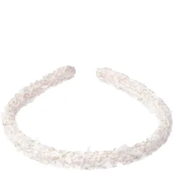 Tweed Hair Band Thin Pale Rose