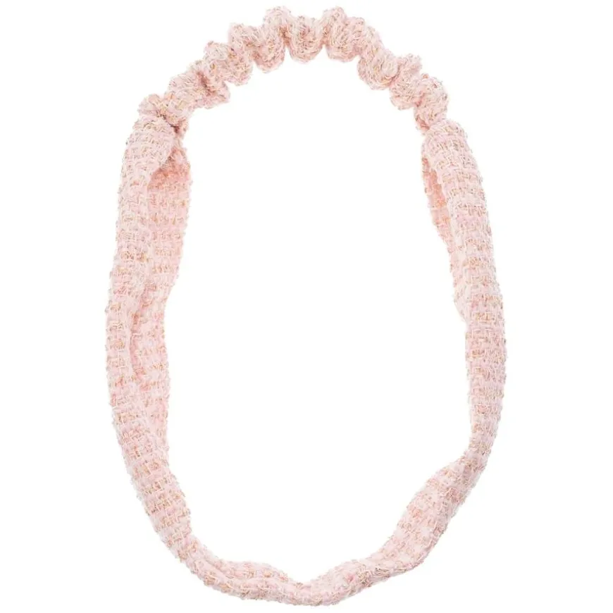 Tweed Headband Light Rose