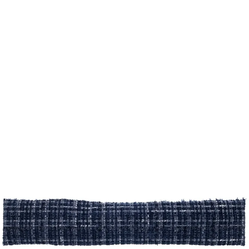 Tweed Headband Navy Blue