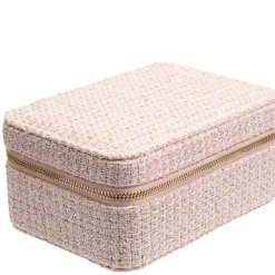 Tweed Jewellery Box Light Rose