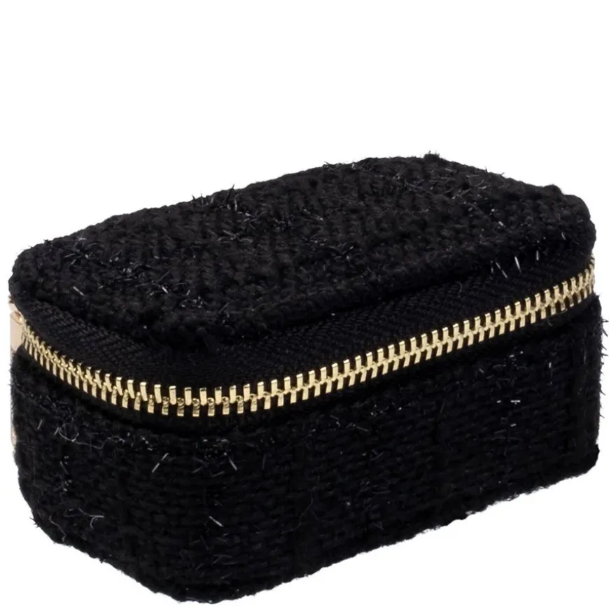 Tweed Jewellery Box Micro Black