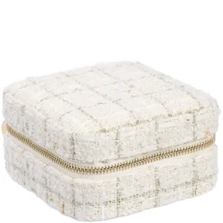 Tweed Jewellery Box Mini Vanilla