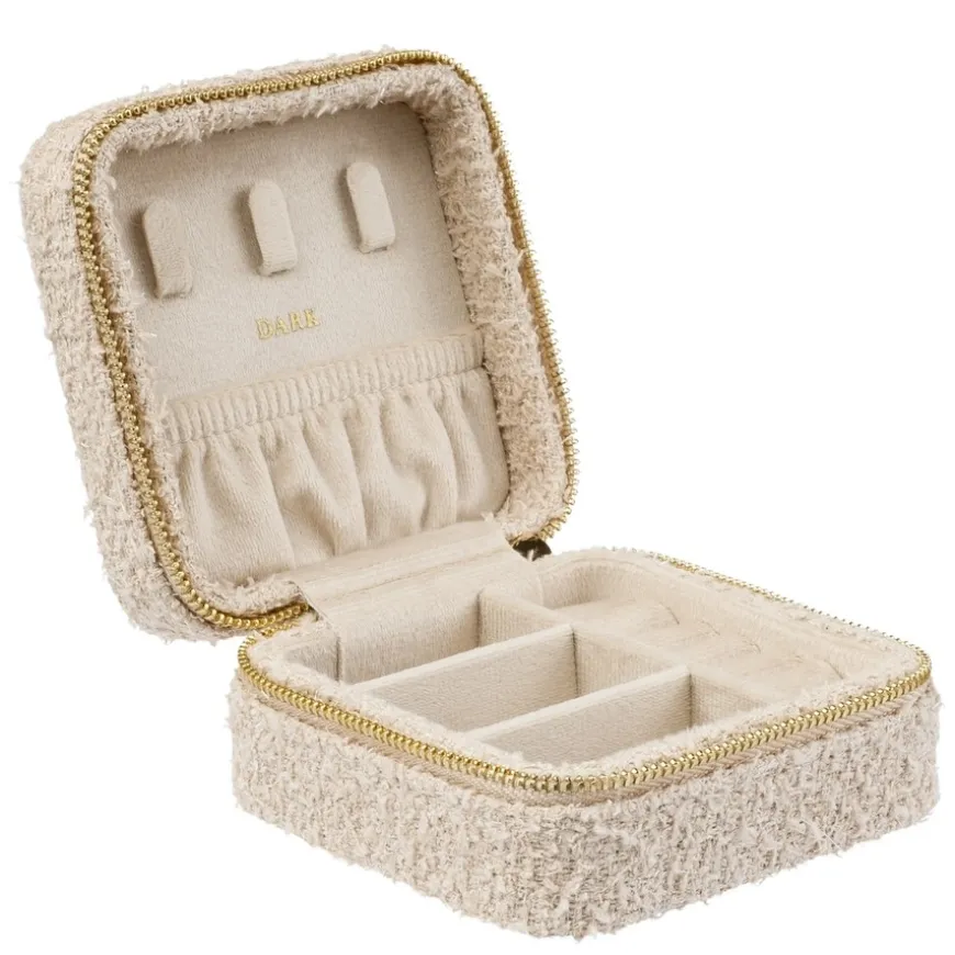 Tweed Jewellery Box Mini Sand