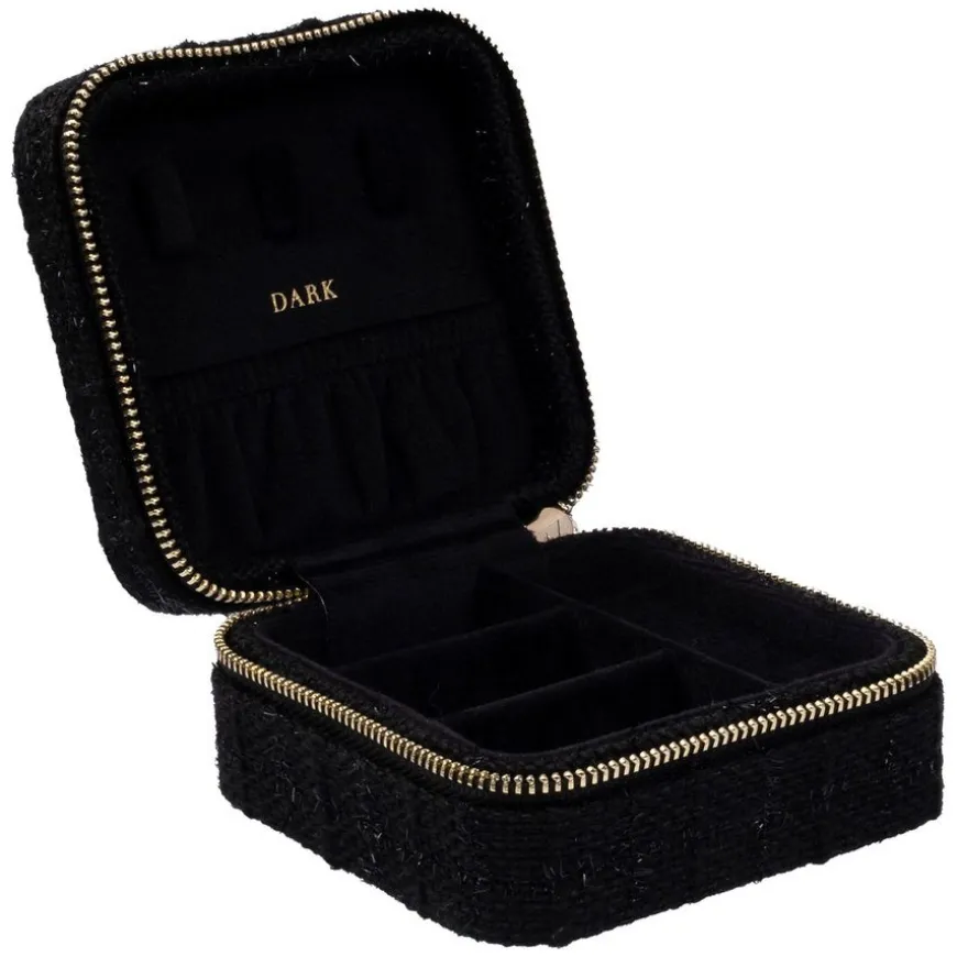 Tweed Jewellery Box Mini Black