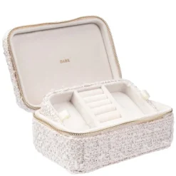 Tweed Jewellery Box Pale Rose