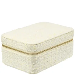 Tweed Jewellery Box Tweed Jewellery Box Pale Yellow
