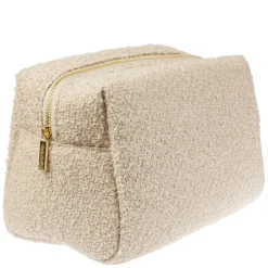 Tweed Make-Up Pouch Large Sand