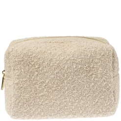 Tweed Make-Up Pouch Small Sand