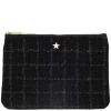 Tweed Small Pouch Black