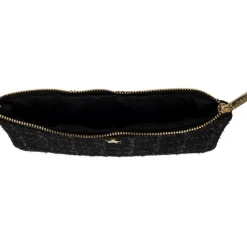 Tweed Small Pouch Black