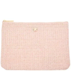 Tweed Small Pouch Light Rose