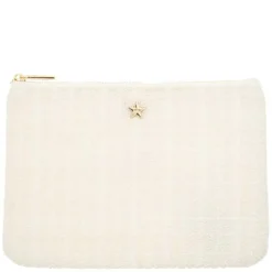 Tweed Small Pouch Off White