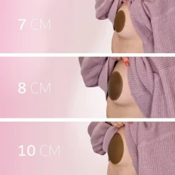 Ultra Thin Nipple Cover 10cm Dark