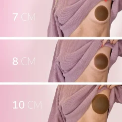Ultra Thin Nipple Cover 10cm Dark