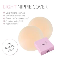 Ultra Thin Nipple Cover 7cm Light