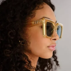 Unimaginable Sand With Aqua Blue Mono Lens