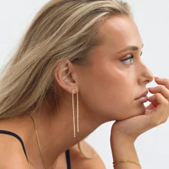 Valentina Crystal Dangling Party Stud Earrings