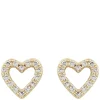 Valentina Small Earrings Gold Clear Onesize