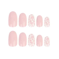 Valentines Oval Nails Adore You 24pcs
