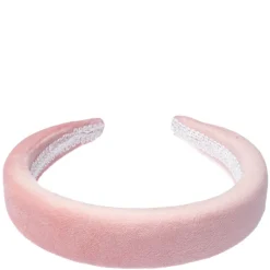 Velvet Hair Band Broad Light Rose