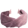 Velvet Hair Band Folded Grape
