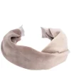 Velvet Hair Band Folded Taupe