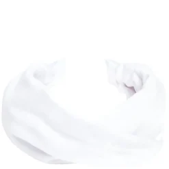 Velvet Hair Band Folded White