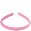 Velvet Hair Band Thin Bubblegum Pink