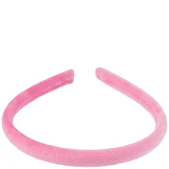 Velvet Hair Band Thin Bubblegum Pink