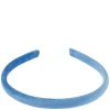 Velvet Hair Band Thin Ibiza Blue