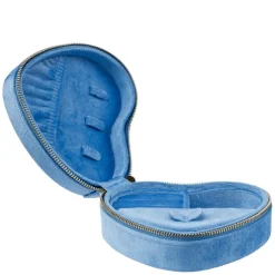 Velvet Heart Jewellery Box Ibiza Blue