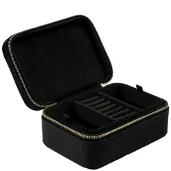 Velvet Jewellery Box Black