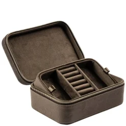 Velvet Jewellery Box Chocolate Brown