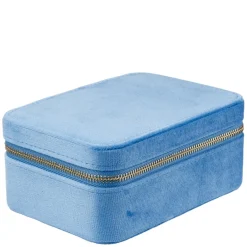 Velvet Jewellery Box Ibiza Blue