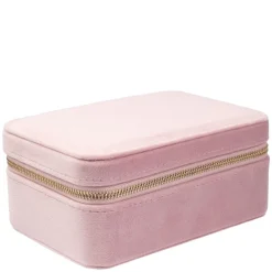 Velvet Jewellery Box Light Rose