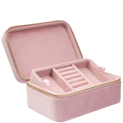 Velvet Jewellery Box Light Rose