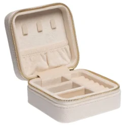 Velvet Jewellery Box Mini Vanilla