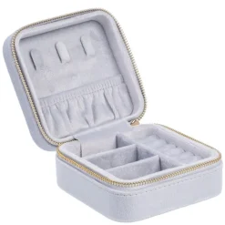Velvet Jewellery Box Mini Cool Blue
