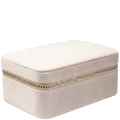 Velvet Jewellery Box Sand
