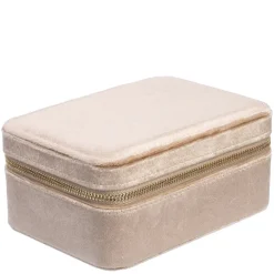 Velvet Jewellery Box Sparkled Champagne