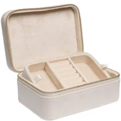 Velvet Jewellery Box Vanilla