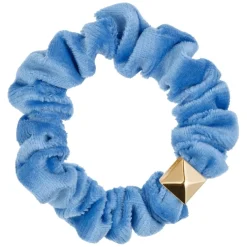 Velvet Mini Scrunchie Ibiza Blue